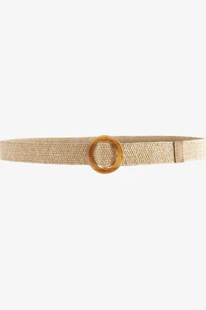 Next Natural Skinny Raffia Belt