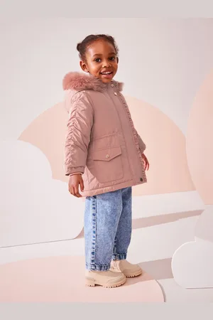 Next Shower Resistant Frill Pocket Parka Coat (3mths-7yrs)