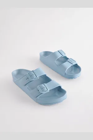 Next EVA Double Strap Flat Slider Sandals With Adjustable Buckles