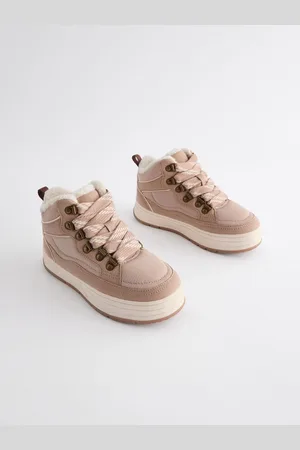 Next Brown Chunky Lace Skate High Top Trainers