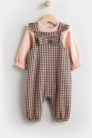 Next Check Dungarees and Bodysuit Set (0mths-3yrs)