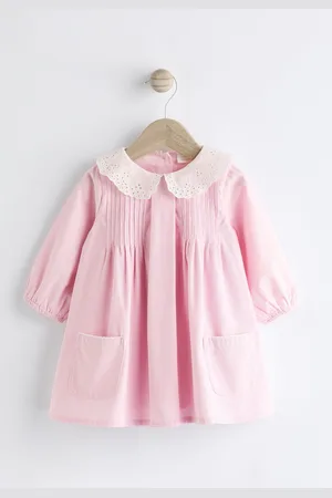 Next Baby Collared Woven Dress With Tights (0mths-2yrs)