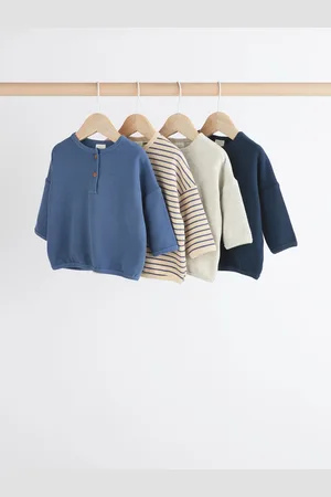 Next Stripe Baby Long Sleeve T-Shirts 3 Pack