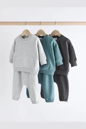 Next Grey/ Baby Sweatshirt and Joggers Set 6 Pack