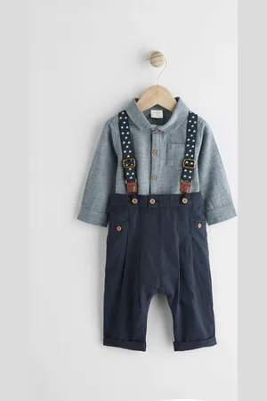 Next Baby Shirt, Trousers and Braces 3 Piece Set (0mths-2yrs)