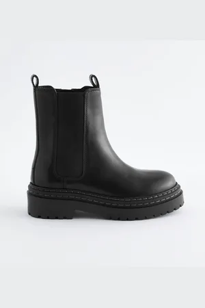 Next Leather Chunky Chelsea Boots