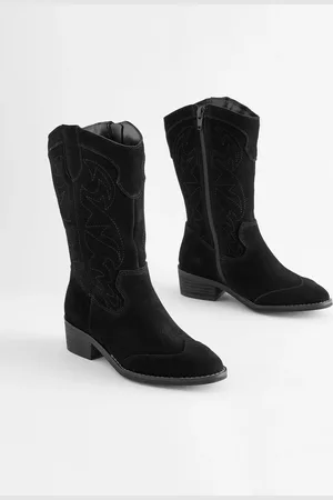 Next Tall Suede Western Boots