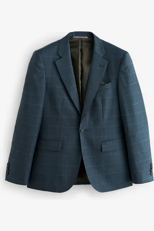 Next Slim Fit Signature Zignone Textured Check Suit: Jacket