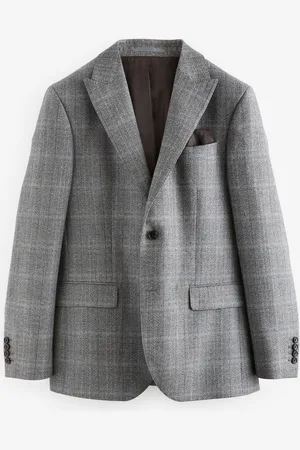 Next Signature Marzotto Check Suit Jacket