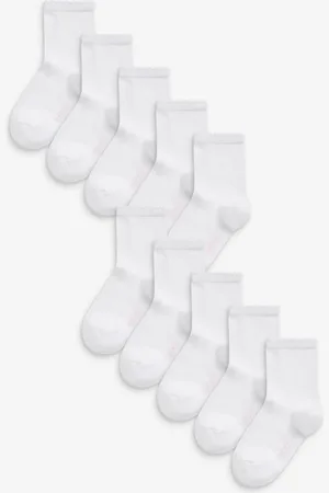 Next 10 Pack Cotton Rich School Ankle Socks