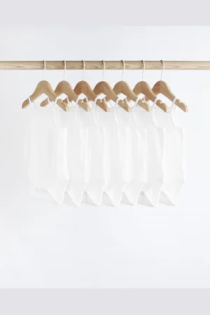 Next 7 Pack Baby Strappy Bodysuits