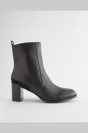 Next Forever Comfort Leather Ankle Heeled Boots