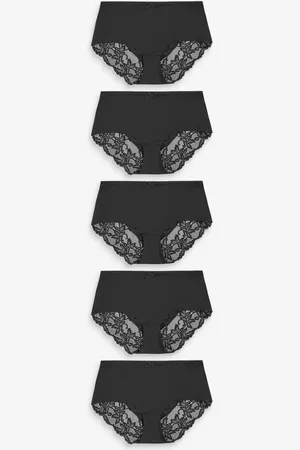 Next Midi No VPL Lace Back Briefs 5 Pack