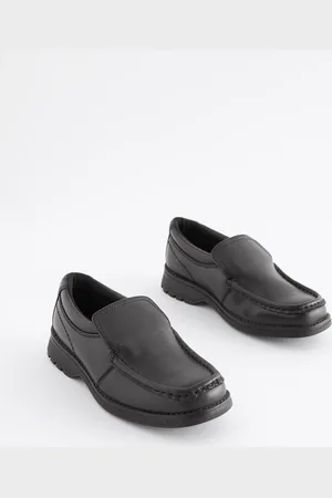 Next Wide Fit (G) School Leather Loafer Shoes
