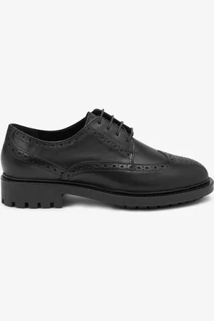 Next Forever Comfort Leather Brogue Chunky Lace Up Shoes