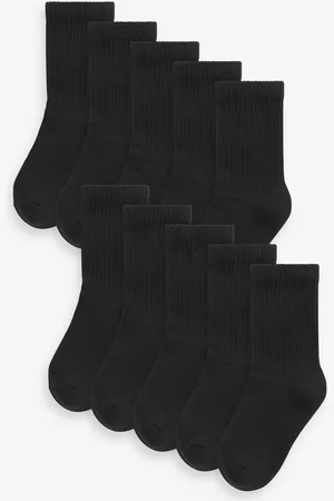 Next 10 Pack Cotton Rich Cushioned Footbed Ribbed Socks