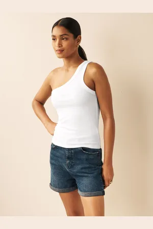 Next One Shoulder Rib Vest Top