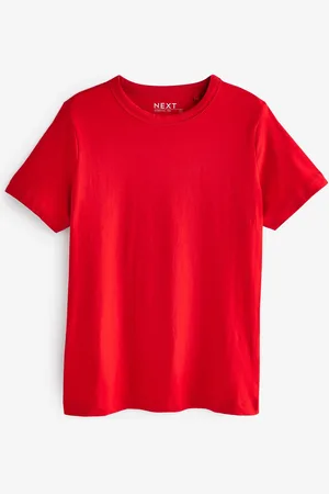 Next Red Essential Pure Cotton Short Sleeve Crew Neck T-Shirt