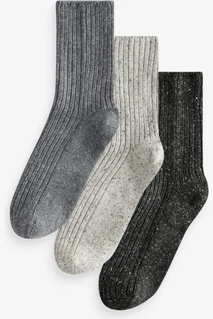 Next Thermal Wool Blend Ankle Socks 3 Pack With Silk