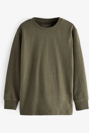 Next Khaki Long Sleeve Cosy T-Shirt (3-16yrs)