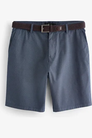 Next Texture Woven Belted Textured Shorts