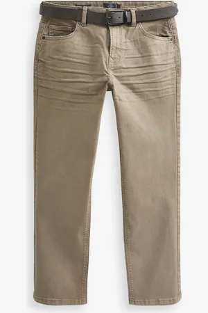 Next Straight Fit Belted Authentic Jeans