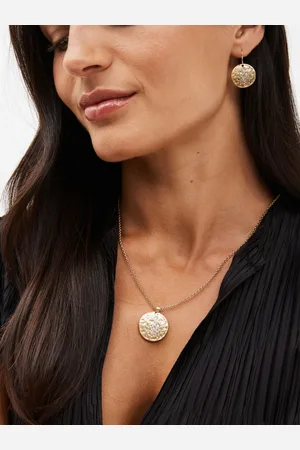 Next Tone Sparkle Disc Necklace