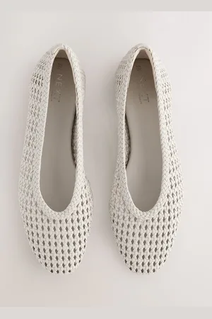 Next Bone Forever Comfort Round Toe Weave Ballerinas