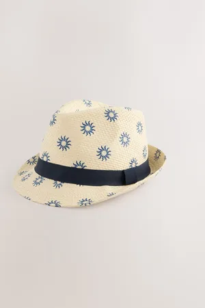 Next Woven Sun Print Trilby Hat