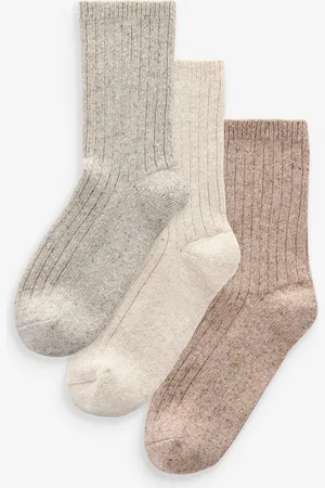 Next Thermal Wool Blend Ankle Socks 3 Pack With Silk