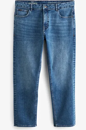 Next Mid Straight Fit Vintage Wash Denim Jeans