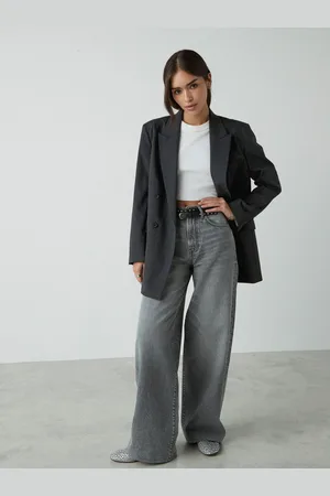 Next Rigid Wide Leg 100% Cotton Jeans