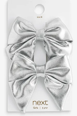 Next Tone Metallic Bow Clips