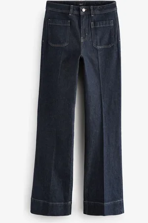 Next Rinse Patch Pocket Wide Leg Jeans