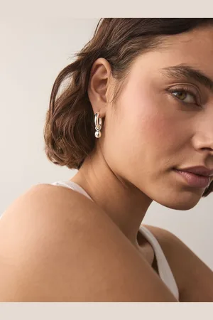 Next Tone Ball Hoop Earrings