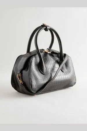 Next Croc Effect Handheld Shopper Bag