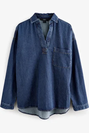 Next Dark Relaxed Easy Denim Shirt