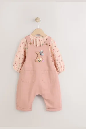 Next Wadded Character Long Sleeve Bodysuit & Baby Dungaree Set (0mths-3yrs)