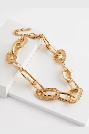Next Tone Chunky Molten Chain Necklace