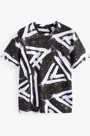 Next /White Active Gym Printed Training T-Shirt