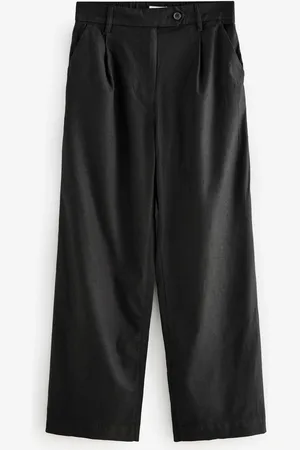 Next Stay Smart Wide Leg Linen Rich Trousers