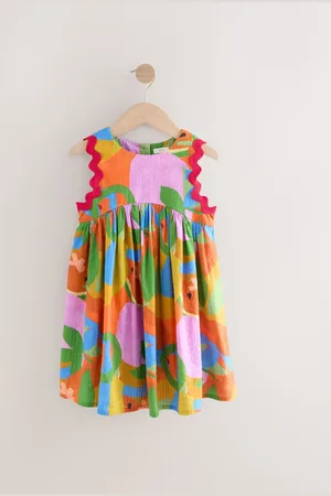 Next Red Ric Rac Trim Sun Summer Dress (3-16yrs)