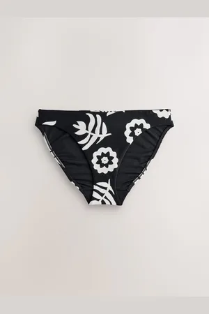 Next & White High Leg Print Bikini Bottoms