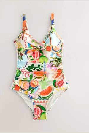 Next Bright Fruit/Tropical Print Shaping Tummy Control Swimsuit