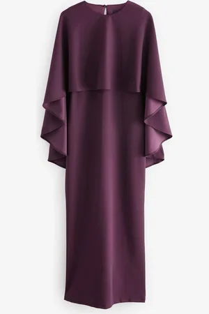 Next Burgundy Red Cape Maxi Dress