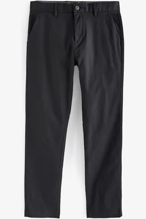 Next Straight Fit Stretch Printed Soft Touch Chino Trousers