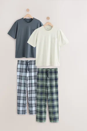 Next Check Jersey Pyjamas Set 2 Pack
