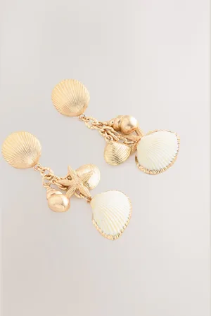 Next Tone Shell Drop Earrings