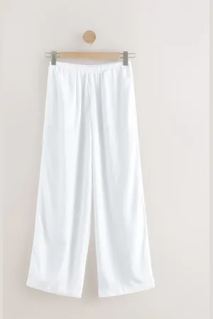 Next Wide Leg Trousers with Linen