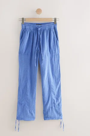 Next 100% Cotton Double Cloth Pull On Harem Trousers